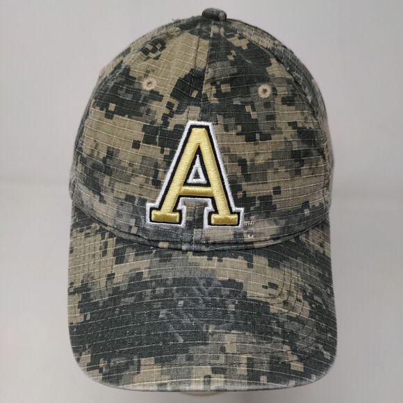 The Game Men's Digital Camo Slideback Hat Green OSFM Embroidered A Logo - Picture 3 of 11